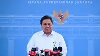 Menteri Koordinator Bidang Perekonomian Airlangga Hartarto di Kompleks Istana Kepresidenan Jakarta. (Foto: Istimewa).