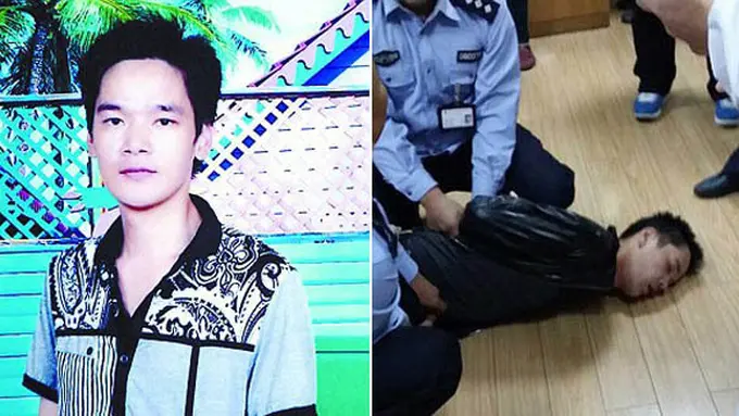 Foto sebelum operasi dan saat ditangkap | Foto: copyright dailymail.co.uk