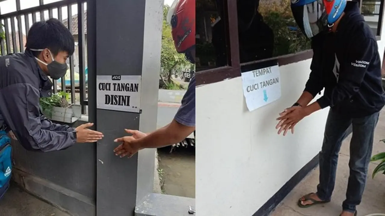 6 Tulisan Cuci Tangan Tanpa Ada Keran Air Ini Bikin Bingung, Kocak
