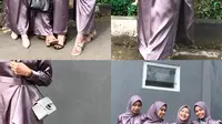 7 Inspirasi Dress Hijab Ungu untuk OOTD Pesta, Anggun untuk Semua Usia