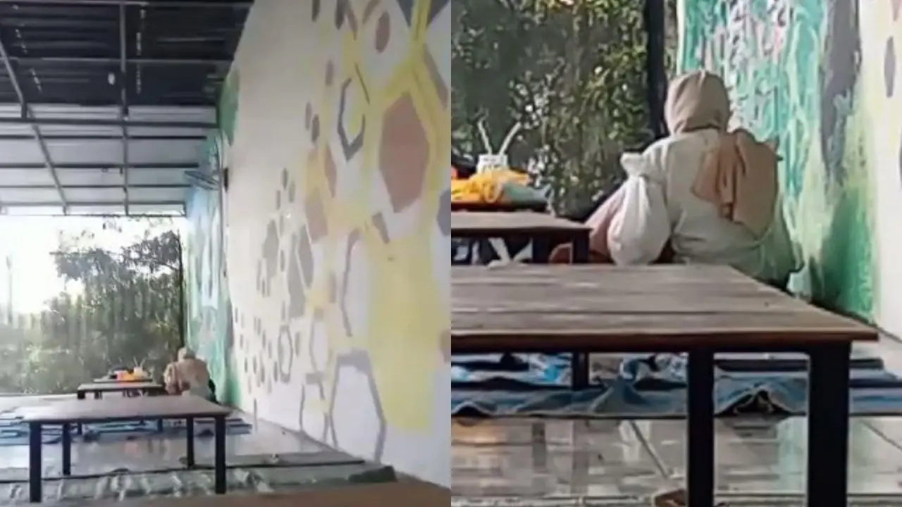 Sepasang muda mudi mesum di sebuah kafe di Tuban. (Ahmad Adirin/Liputan6.com)