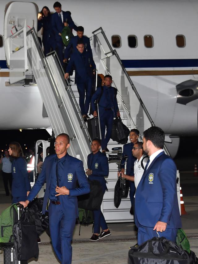 Skuad Timnas Brasil Tiba di Rusia
