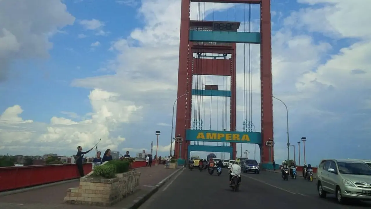 Pelajar di Palembang Jadi Tersangka Kecelakaan Beruntun di Jembatan Ampera
