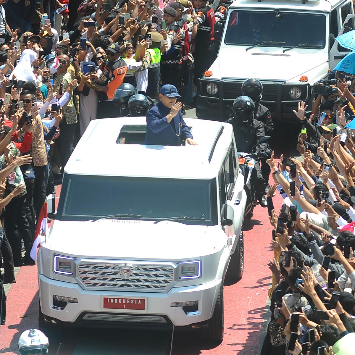 Presiden Prabowo sapa warga