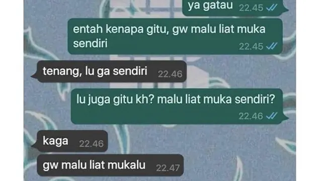 6 Chat Insecure dengan Penampilan Ini Bikin Senyum Tipis