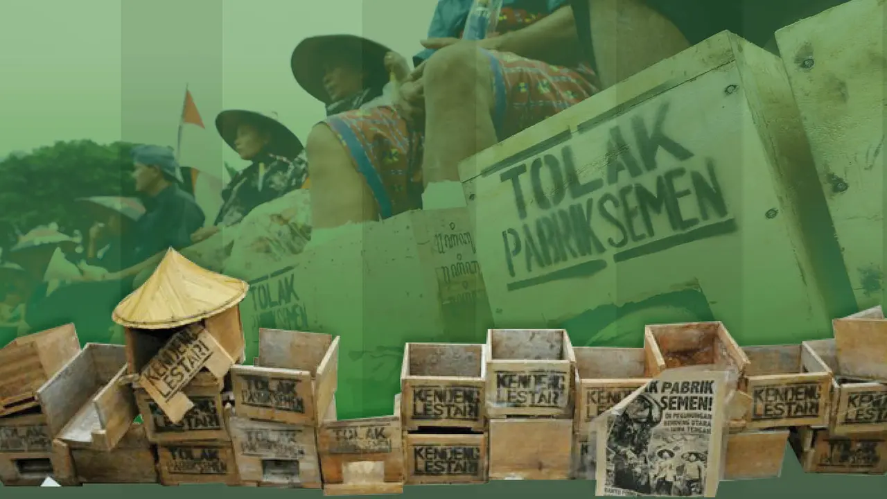 banner infografis petani kendeng