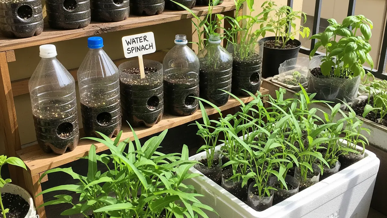 Kebun Mini Sayuran Kangkung