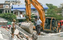 VIDEO: Kondisi Myanmar Jalan Rusak Parah Terangkat Pasca-Gempa Dahsyat M 7,7, Gedung di Thailand Runtuh