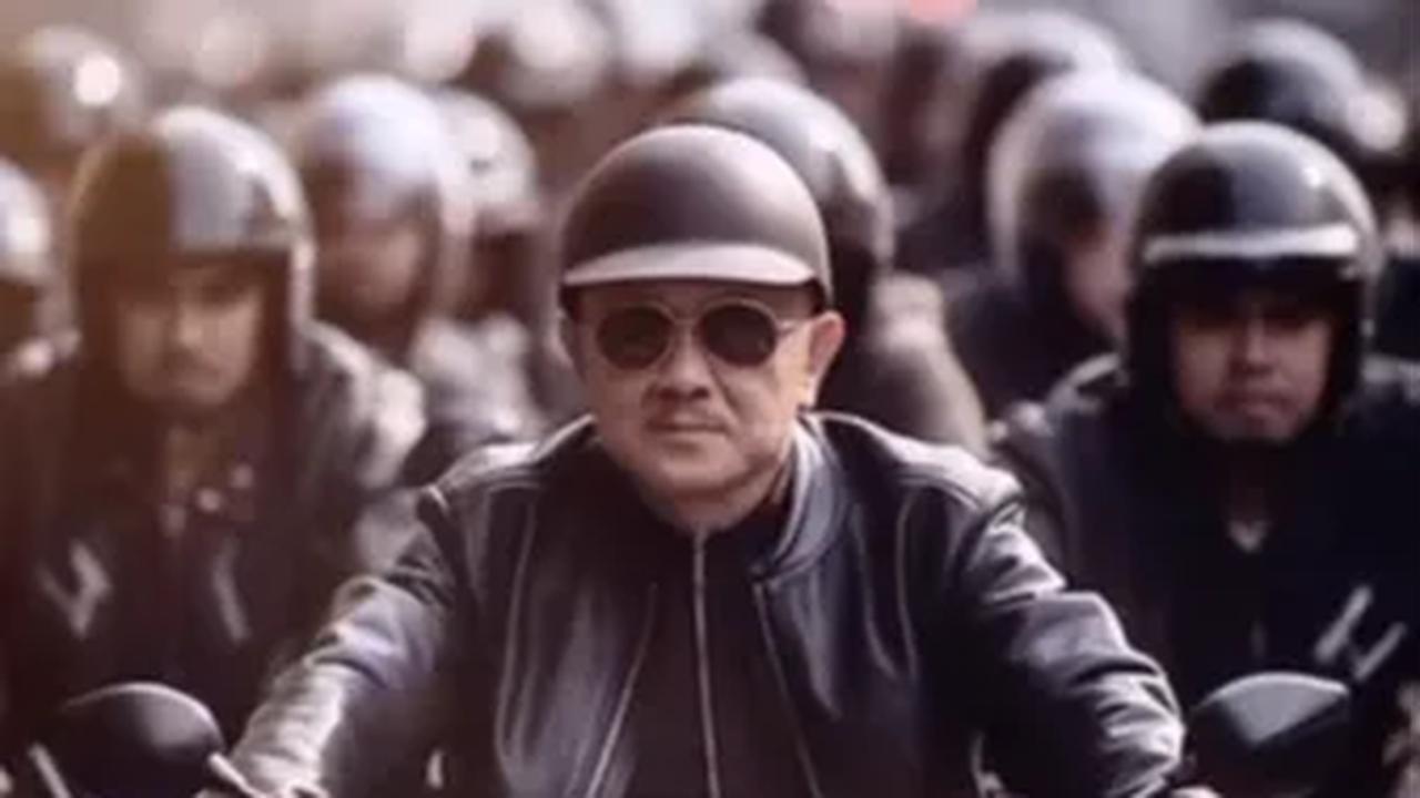 Foto berikutnya ada sosok B.J. Habibie yang merupakan Presiden ketiga RI. Dengan kacamata hitam bulatnya, Habibie tampak keren. Berbeda dengan lainnya, Ia terlihat mengenakan helm.<br>