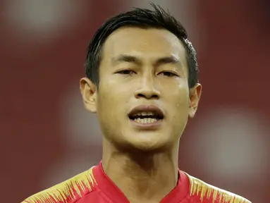 Hansamu Yama - Palang pintu Bhayangkara FC ini merupakan langganan Timnas Indonesia era Luis Milla. Ketangguhan Hansamu di lini pertahanan juga terbukti dengan membawa The Guardian bertengger di puncak klasemen BRI Liga 1 2021/2022. (Bola.com/M Iqbal Ichsan)