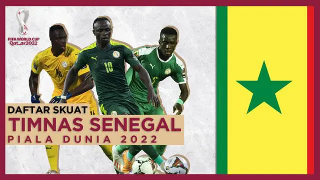 MOTION GRAFIS: Skuat Timnas Senegal di Piala Dunia 2022, Sadio Mane Pimpin Pasukan Singa Teranga