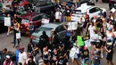 Aksi demonstrasi yang bermula di Los Angeles kini mencapai San Francisco, memicu kerusuhan dan penangkapan massal. (Michael Ciaglo/Getty Images North America/Getty Images via AFP)