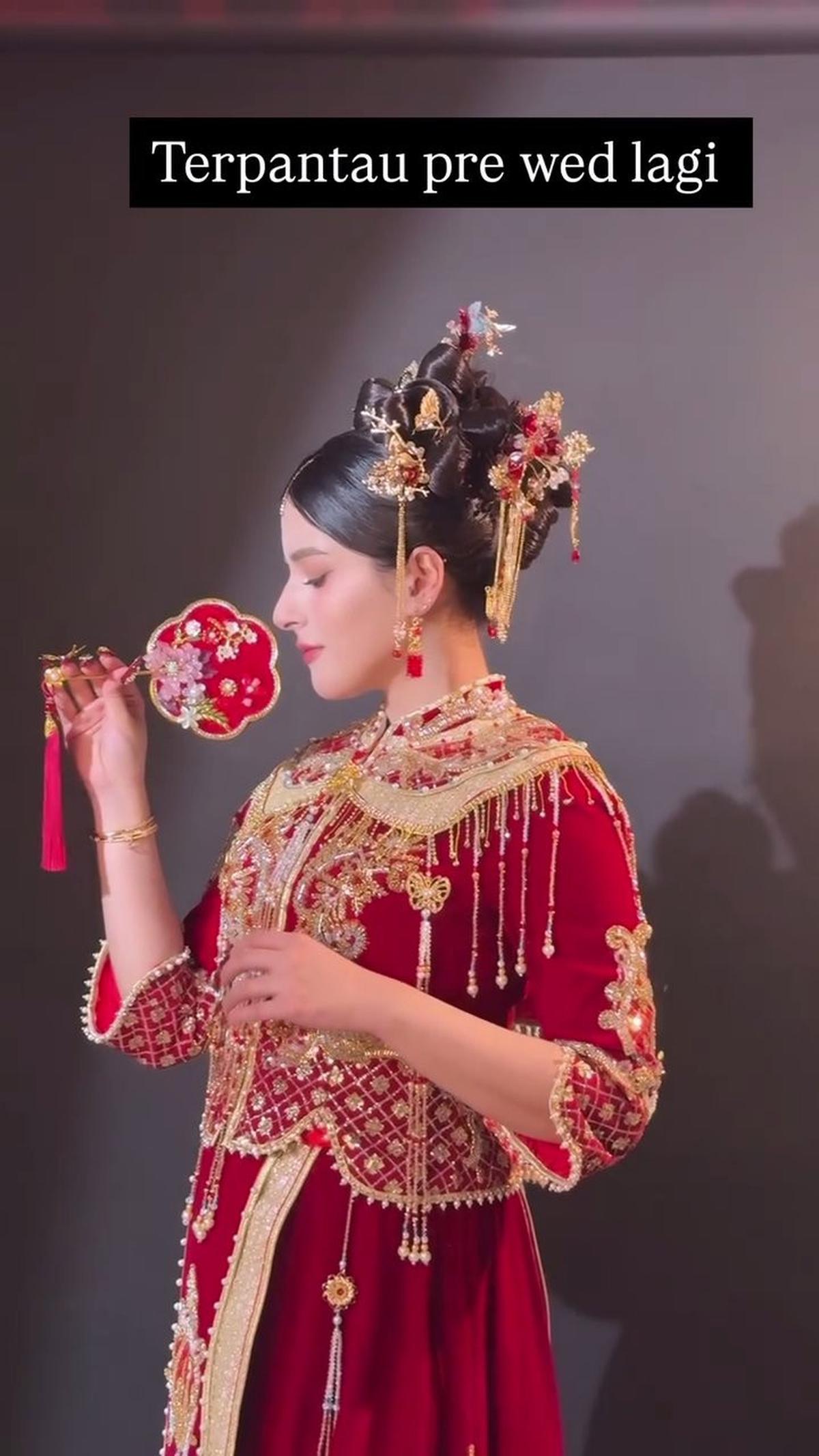Manglingi, 7 Potret Tasya Farasya Makeup ala Pengantin China - Paras Cantiknya bak Unreal