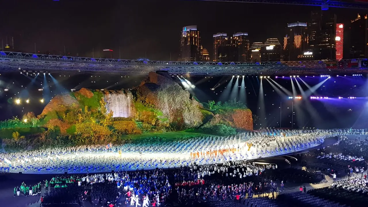Parade kostum defile di pembukaan Asian Games 2018