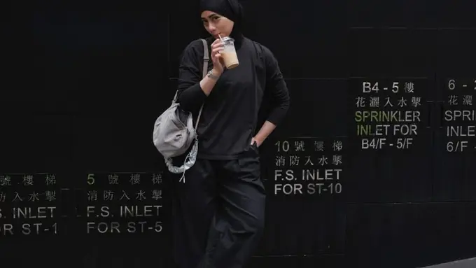 Ayudia Bing Slamet saat jelajah Hong Kong yang Ramah Muslim. [@ayudiac]