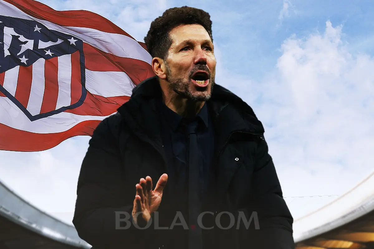 Atletico Madrid - Ilustrasi Diego Simeone