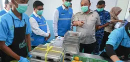 Badan Gizi Nasional (BG) menggandeng PLN dan TNI AU mendistribusikan bantuan fasilitas dapur SPPG untuk program makan bergizi gratis (MBG). (Foto: Istimewa)