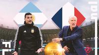 Piala Dunia - Argentina Vs Prancis - Lionel Scaloni Vs Didier Deschamps (Bola.com/Adreanus Titus)