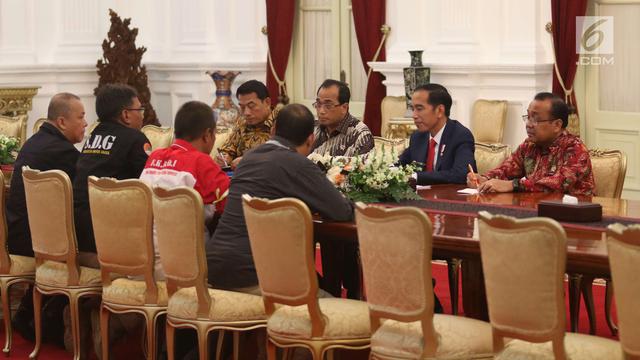 Jokowi Terima Perwakilan Ojek Online di Istana