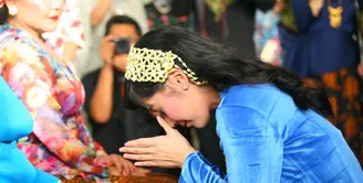 Pemeran Ardina Rasti hari ini, Sabtu (20/1/2018) akan melepas masa lajangnya. Anak artis senior Erna Santoso itu akan dipersunting Arie Dwi Andika. (Nurwahyunan/Bintang.com)