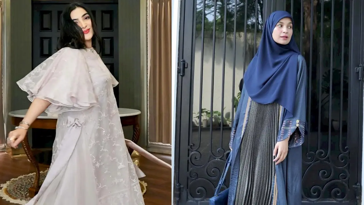 6 Inspirasi Model Gamis Selebriti Saat Idul Adha 2025, Elegan dan Syar’i