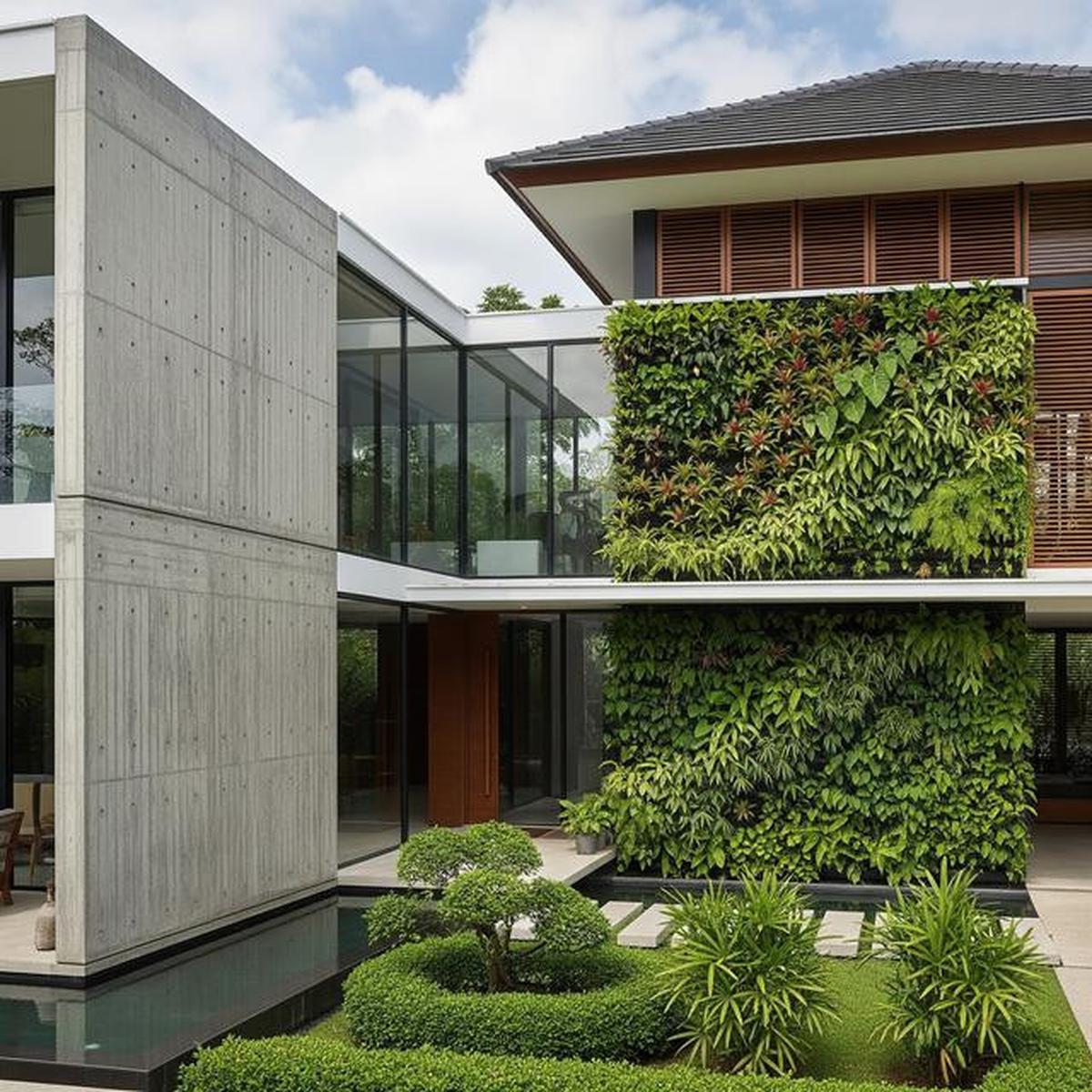 7 Gambar Rumah Minimalis Bentuk L Tampak Depan dengan Sentuhan Modern Tropis di 2025