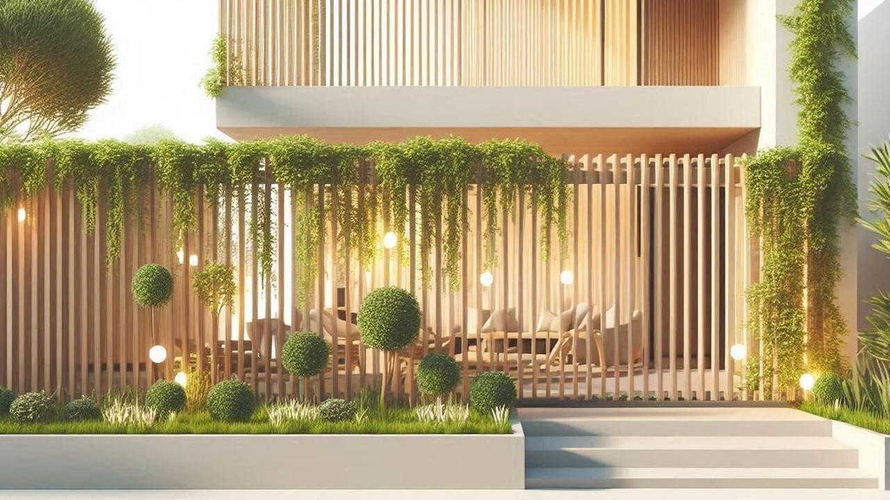 Desain Pagar Kayu Minimalis