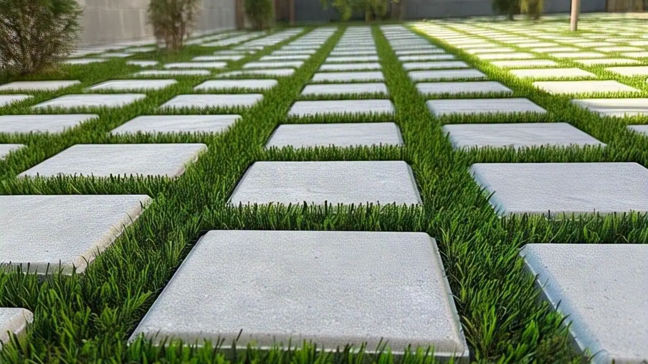 Model Paving Block Grass Block (Rumput)