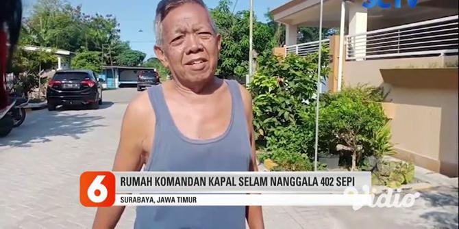 VIDEO: Rumah Komandan KRI Nanggala 402 di Surabaya Tampak Sepi