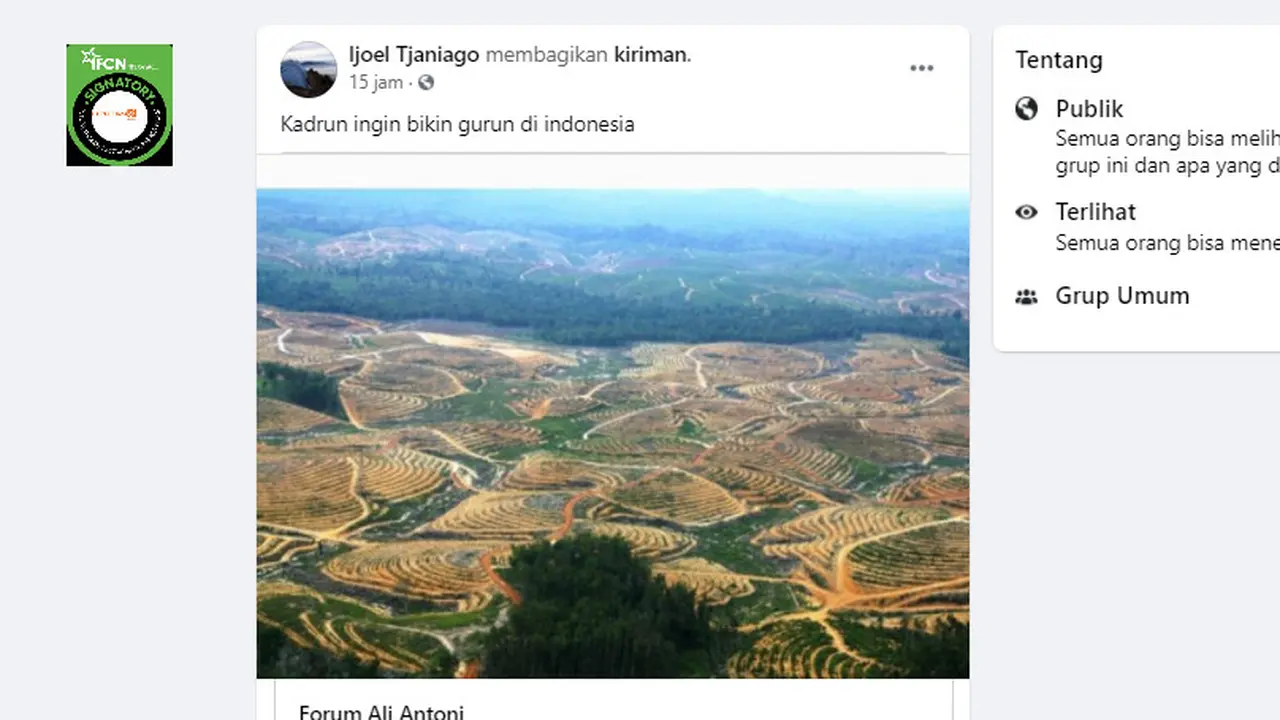 Penelusuran Klaim Foto kadrun Ingin Bikin Gurun di Indonesia