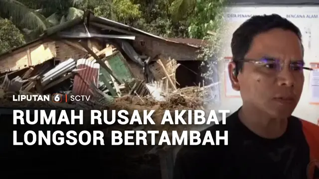 Rumah Rusak Akibat Longsor di Deli Serdang Bertambah