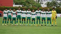 Skuad Timnas Indonesia jelang pertandingan kontra Laos di ajang Piala AFF 2020. (Istimewa)