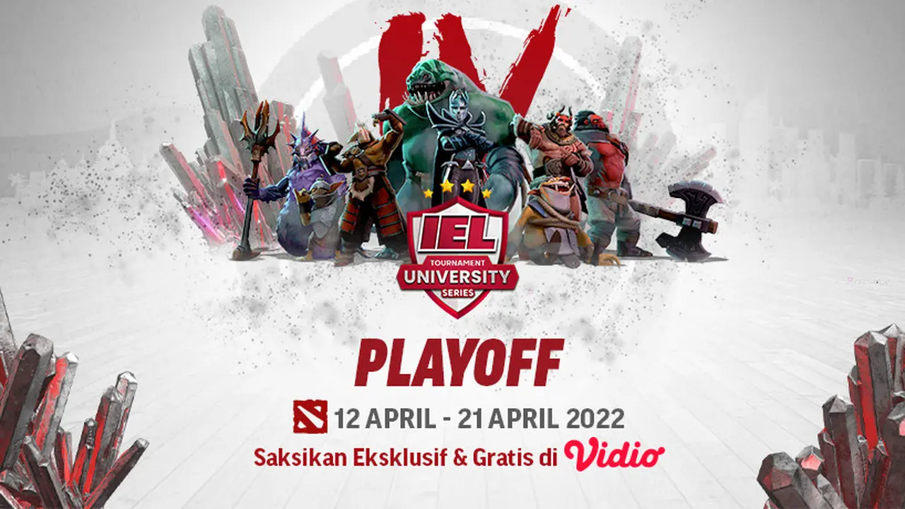 Jadwal dan ive Streaming IEL University Season 4 DOTA2, Mulai 12-21 April 2022 di Vidio