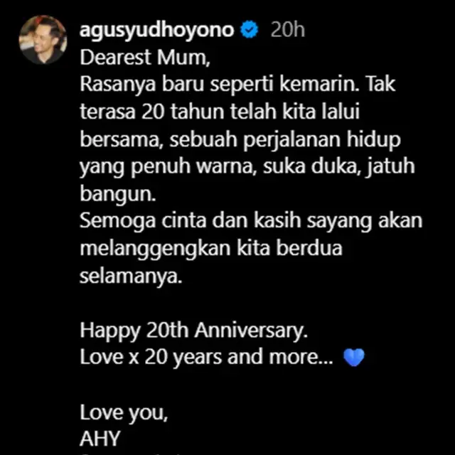 Perjalanan Cinta Agus Yudhoyono dan Annisa Pohan