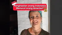 Reaksi warga AS saat ditanya penghasilan masyarakat Indonesia per bulan. (tangkapan layar/tiktok @tepen)