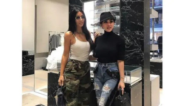 Syahrini dan Kim Kardashian