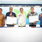 Pertamina melalui anak usahanya PT Pertamina International Shipping dan PT Pelindo menandatangani kerja sama dalam pengembangan Jakarta Integrated Green Terminal (JIGT) di Kalibaru, Jakarta Utara, Kamis, 31 Agustus 2023.  (Dok. Pertamina)