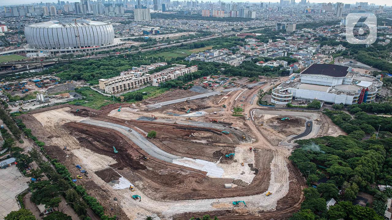 FOTO: Memantau Progres Pembangunan Jakarta International E-Prix Circuit