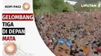 Di tengah lonjakan kasus Covid-19, sejumlah kerumunan justru terekam kamera terjadi di beberapa wilayah di Indonesia. Ironi, masyarakat seolah abai dengan protokol kesehatan meski gelombang tiga sudah terlihat di depan mata.