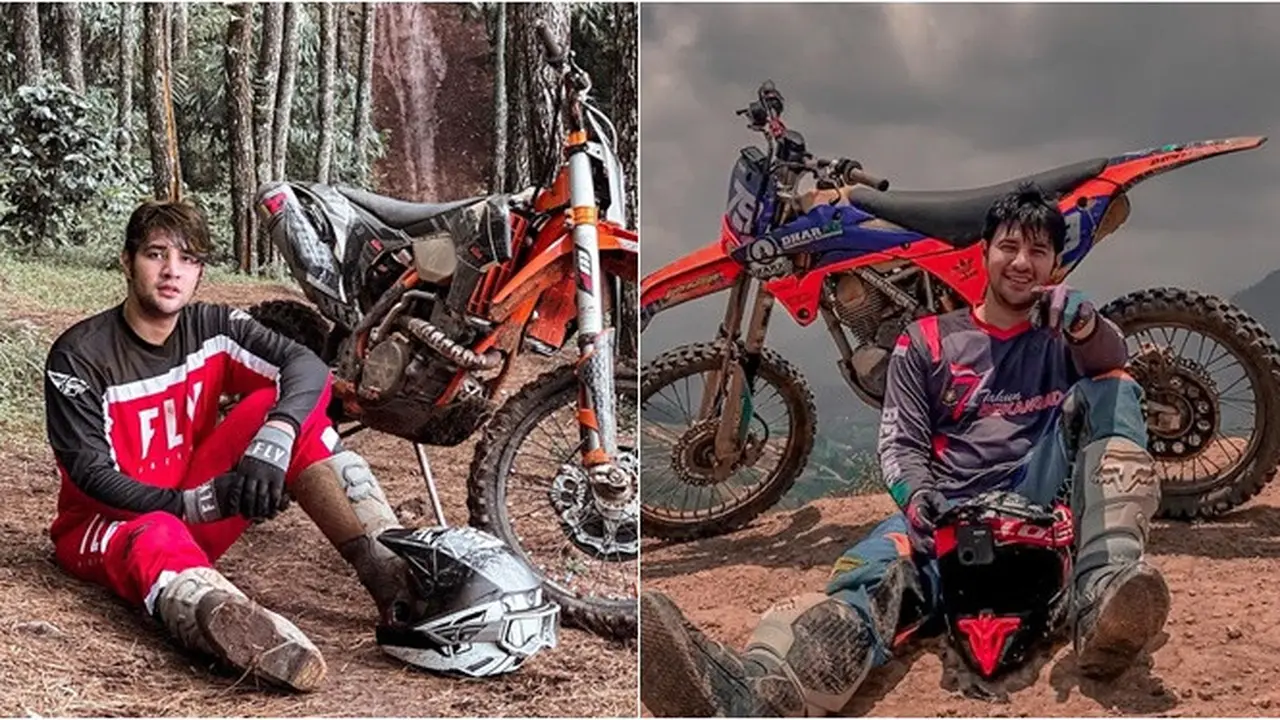7 Potret Ammar Zoni Main Trail di Perbukitan Ini Menantang