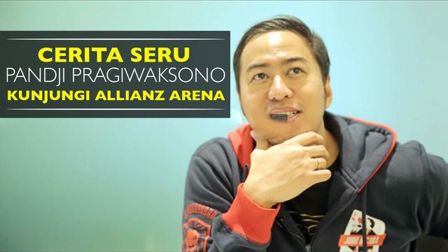 Pandji Pragiwaksono sedang menjalani tour ke 5 Benua di Dunia, dan ini sedikit cerita ketika ia berkesempatan mengunjungi Allianz Arena.