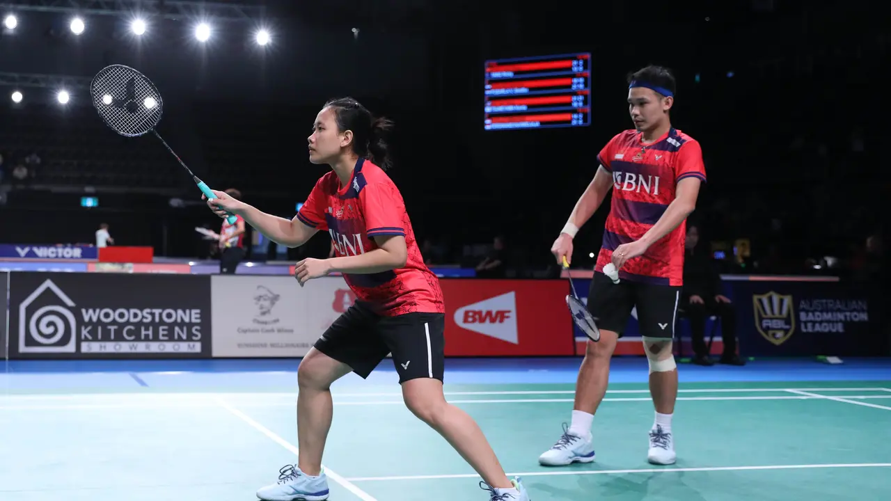 Rinov Rivaldy/Pitha Haningtyas Mentari - Australian Open 2023 - Bulu Tangkis