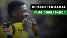 Ousmane Dembele resmi bergabung dengan Barcelona untuk menggantikan Neymar.