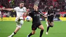 Borussia Monchengladbach. Die Fohlen meraih hasil imbang 1-1 saat bertandang ke markas Bayar Leverkusen dalam laga pekan keempat Bundesliga 2025/2026, Minggu (21/9/2025) malam. (Federico Gambarini/dpa via AP)