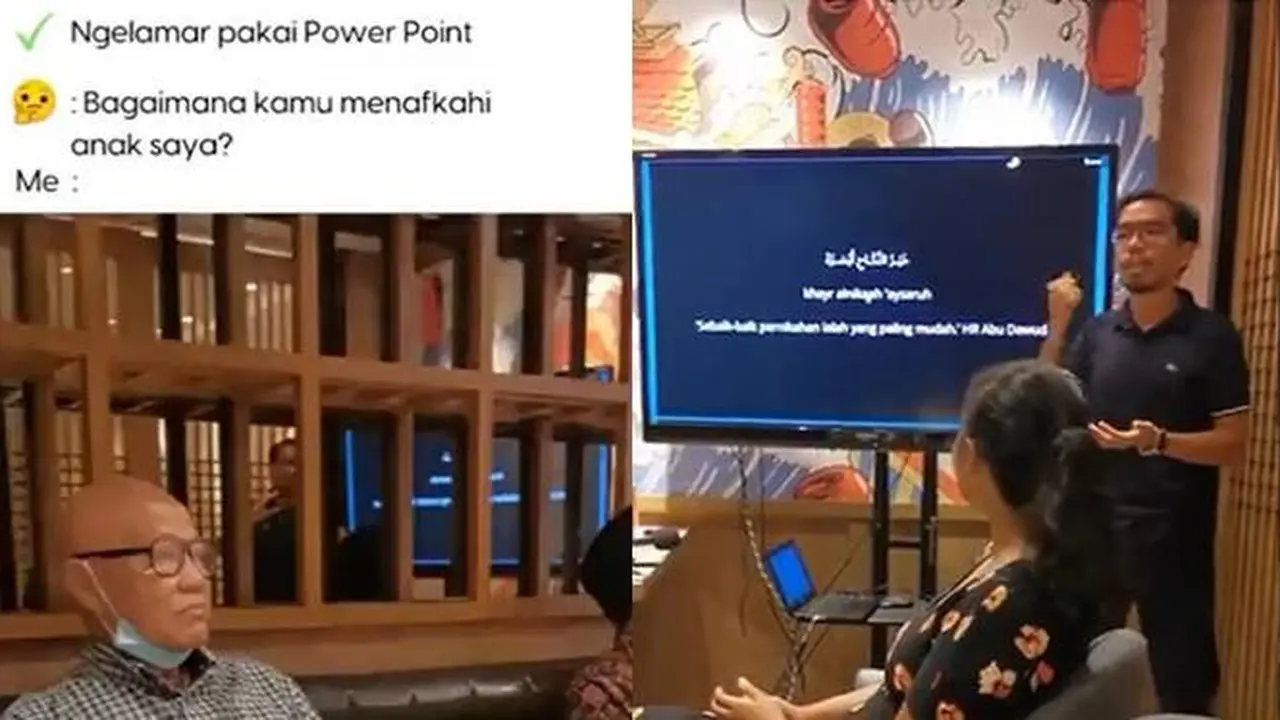 Pria Ini Lamar Kekasih Pakai Presentasi, Jelaskan Cara Menafkahi Istri