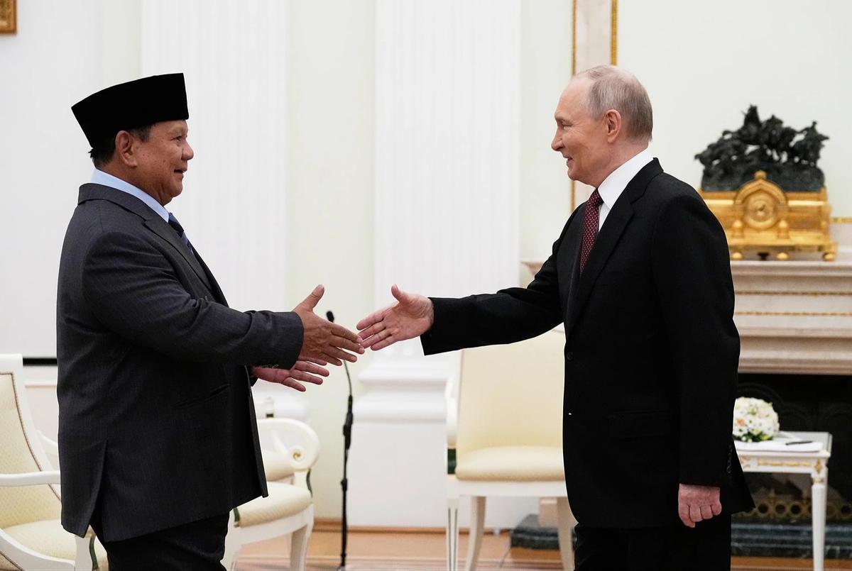 FOTO: Sambut Prabowo di Moskow Putin Sampaikan Simpati Bencana Alam Sumatera