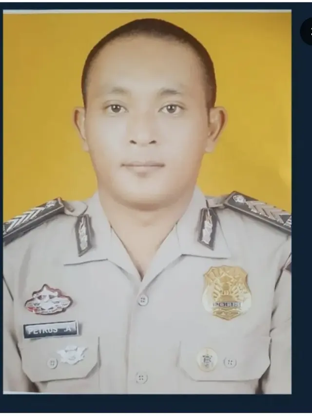 Foto almarhum Bripka Petrus Apriyanto. Sumber : (Humas Polda Lampung).