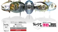 Saba No Misoni, permen karet di Jepang yang hadir dengan rasa ikan Makarel yang mengandung DHA dan Omega 3, yang baik untuk fungsi otak.