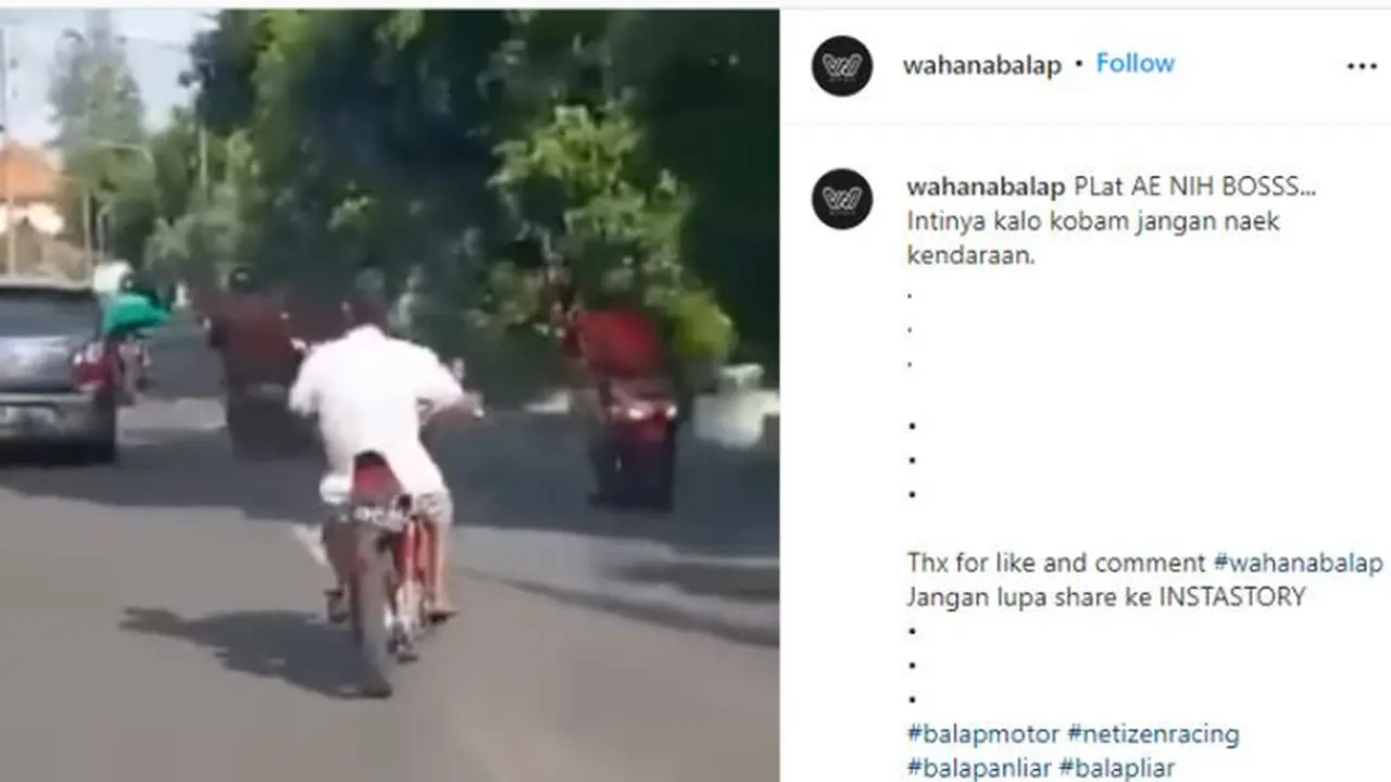 Pengendara Ini Bikin Celaka Orang Lain (@wahanabalap)