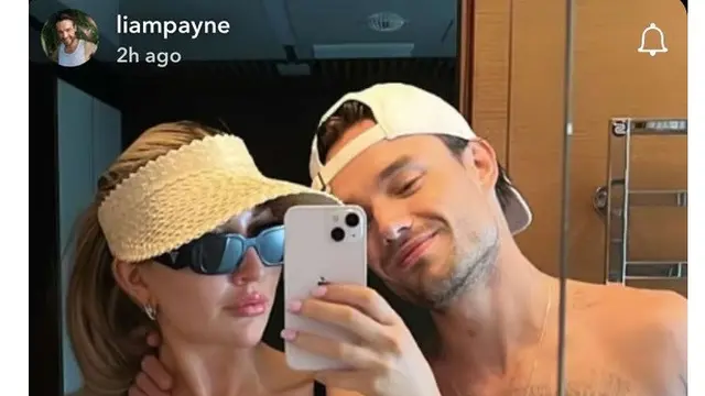 Kate Cassidy dan Liam Payne. (Snapchat liampayne via Twitter)